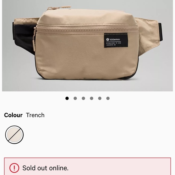 NWT Lululemon Belt Bag , Clean Lines in Trench 2L - Picture 15 of 16